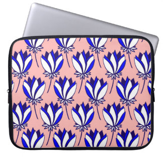 Symmetrical Floral: Colourful Vintage Pattern Laptop Sleeve