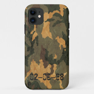 Symmetrical Grunged Green Tan Olive Camouflage Case-Mate iPhone Case