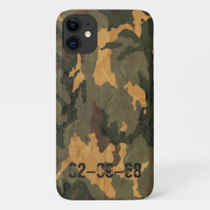 Symmetrical Grunged Green Tan Olive Camouflage Case-Mate iPhone Case