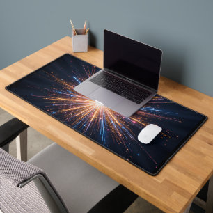 Symmetrical Light Burst Desk Mat
