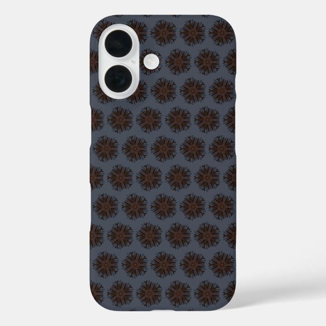 Symmetrical Line Drawing Mechanical Floral Style Case-Mate iPhone Case (Back)