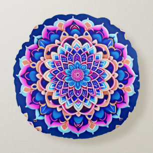 Symmetrical Mandala Pillow Cover Boho Style Decor