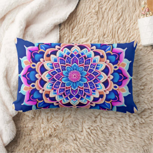 Symmetrical Mandala Pillow Cover Boho Style Decor