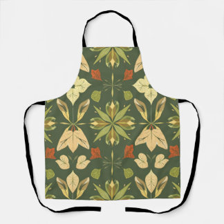 Symmetrical Nature Apron - Seamless Pattern Design