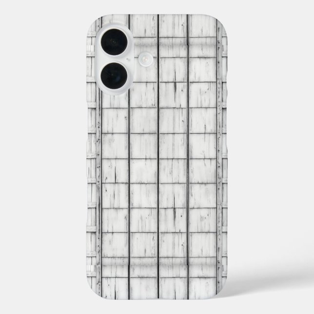 Symmetrical Whitewashed Wood Pattern Case-Mate iPhone Case (Back)