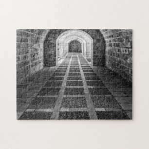 Symmetry in black and white jigsaw puzzle