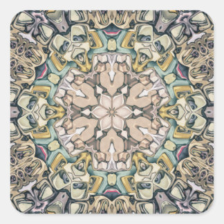 Symmetry of Shapes Square Sticker