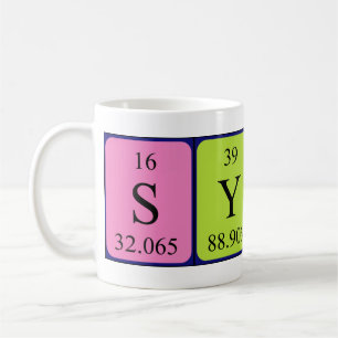 Symone periodic table name mug