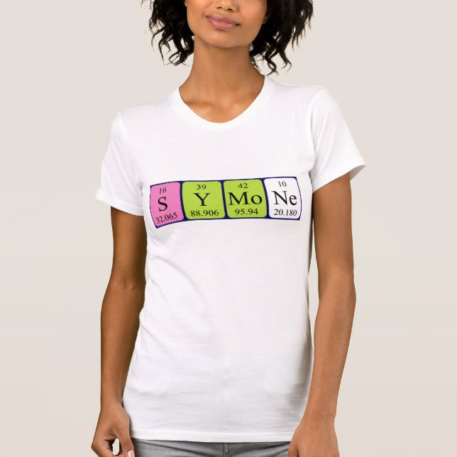 Symone periodic table name shirt (Front)