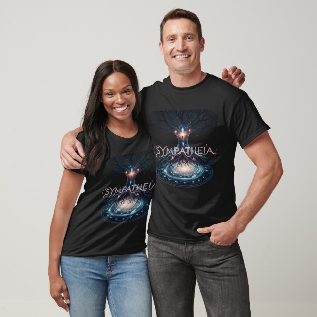 Sympatheia: Cosmic Tree of Life & Zodiac T-Shirt (Unisex)