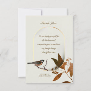 Sympathy Acknowledgement Card
