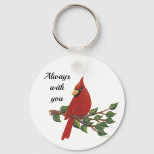 sympathy Always with you Cardinal  Key Ring