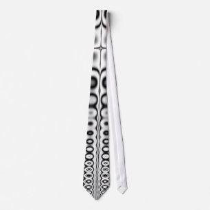 Sympathy Black & White Fractal Tie