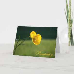 Sympathy Buttercup Design   Sorry For Your Loss Card