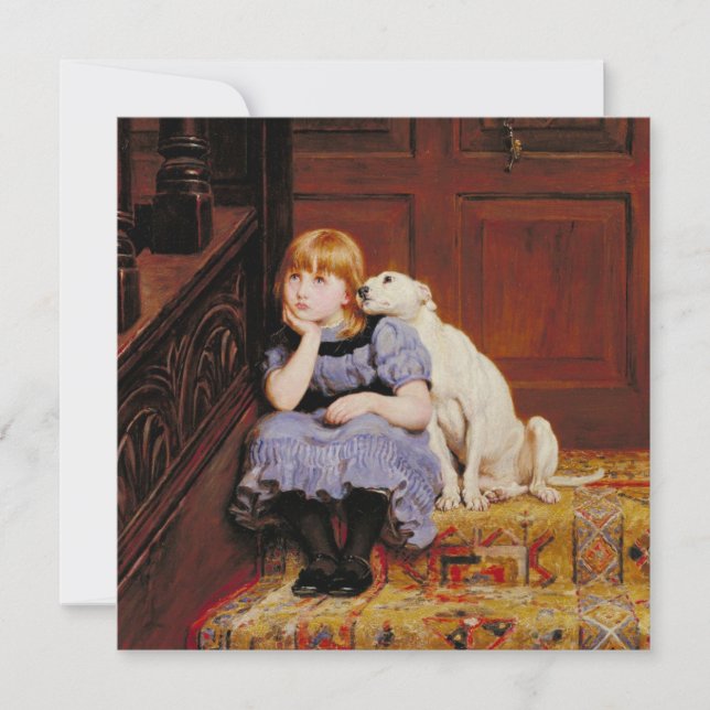 Sympathy (by Briton Riviere) Card (Front)