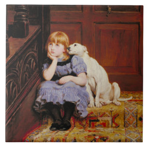 Sympathy (by Briton Riviere) Tile