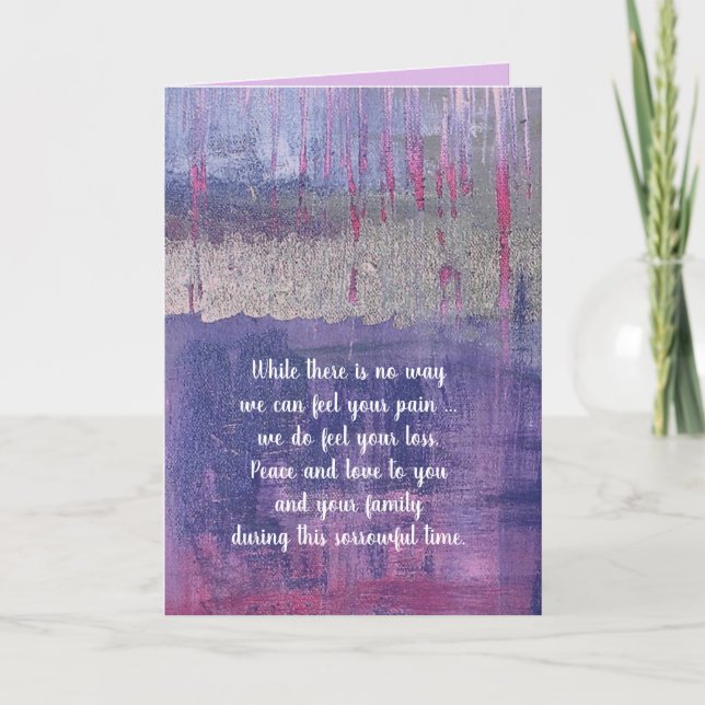 Sympathy card by DAL (Front)