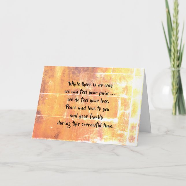 Sympathy card by dalDesignNZ (Front)