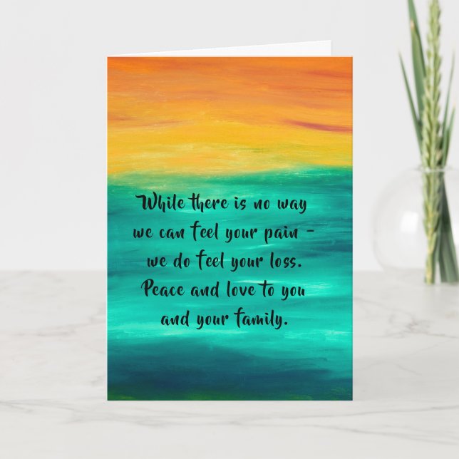 Sympathy card by dalDesignNZ (Front)