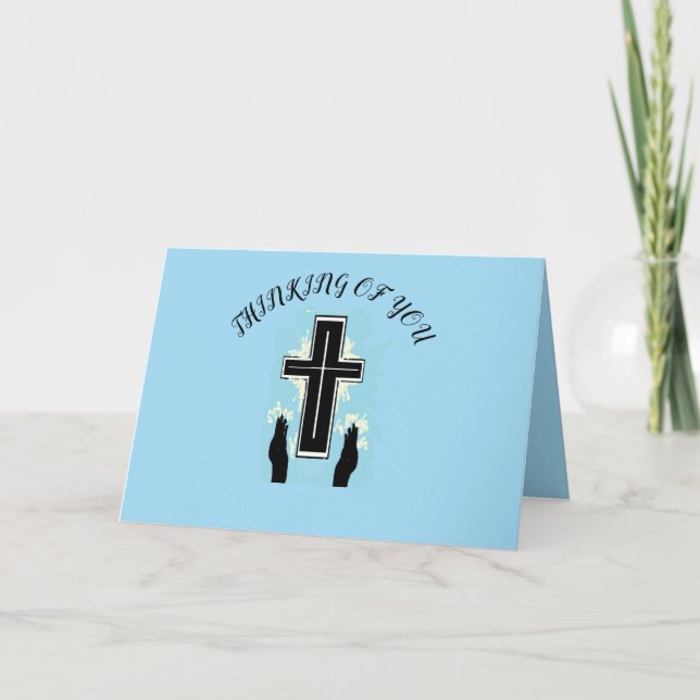 Sympathy Card : Catholic Cross (Front)
