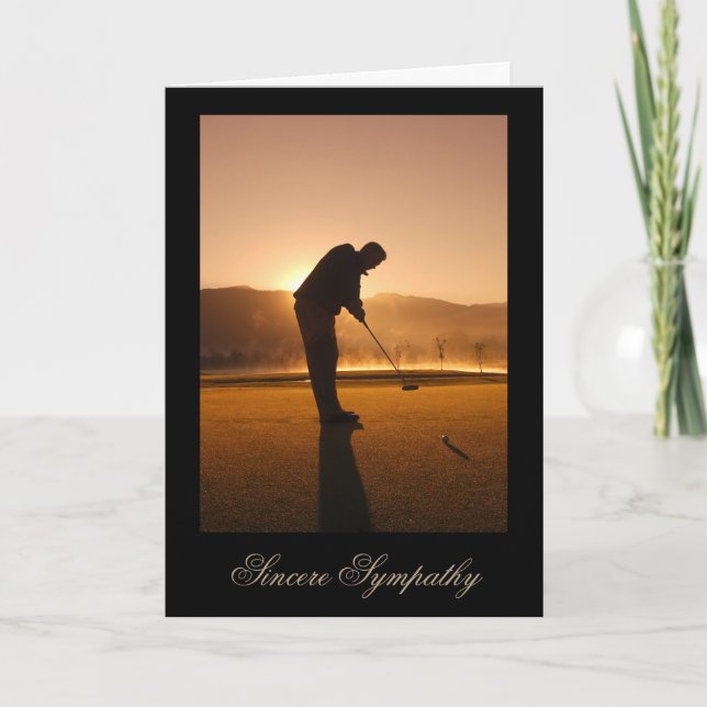 Sympathy Card for a Man who Loved Golf (Front)