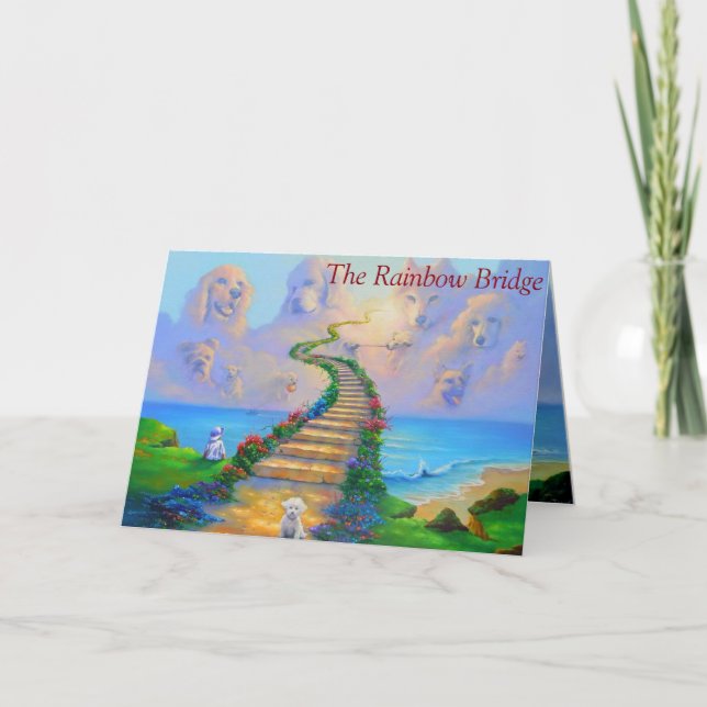 Sympathy Card for decease dogs. (Front)