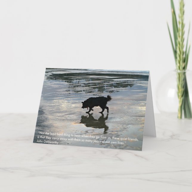Sympathy Card for Dog Passing (Front)