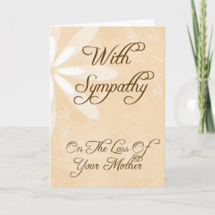 Sympathy Card for Loss of Mother
