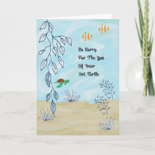Sympathy Card for Loss of Pet Turtle