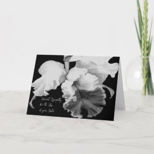 Sympathy Card for Sister with Cattleya Orchid