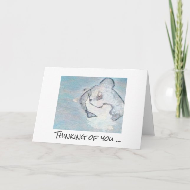 Sympathy card - Forever with you (cat) (Front)