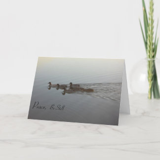 Sympathy Card Inspirational Peaceful Ducks Ripples