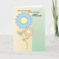 Sympathy card loss of Mum
