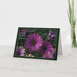 Sympathy card: Love plants a garden of memories Card