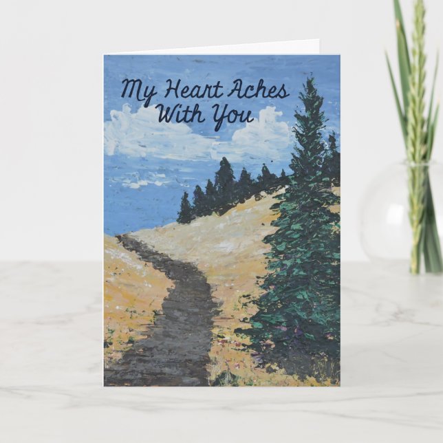 Sympathy Card Mountain Trail  (Front)