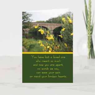 Sympathy Card River View
