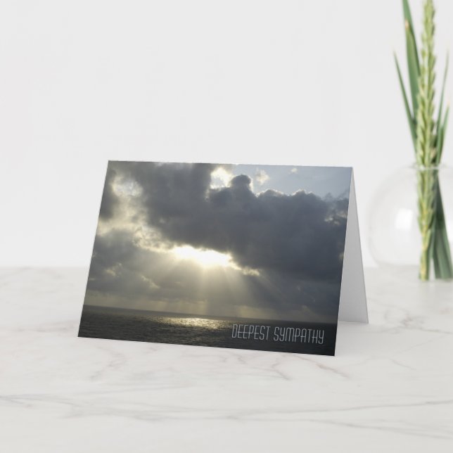 Sympathy Card – Sunlight Through Clouds (Front)