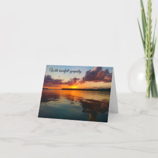 Sympathy Card Sunset