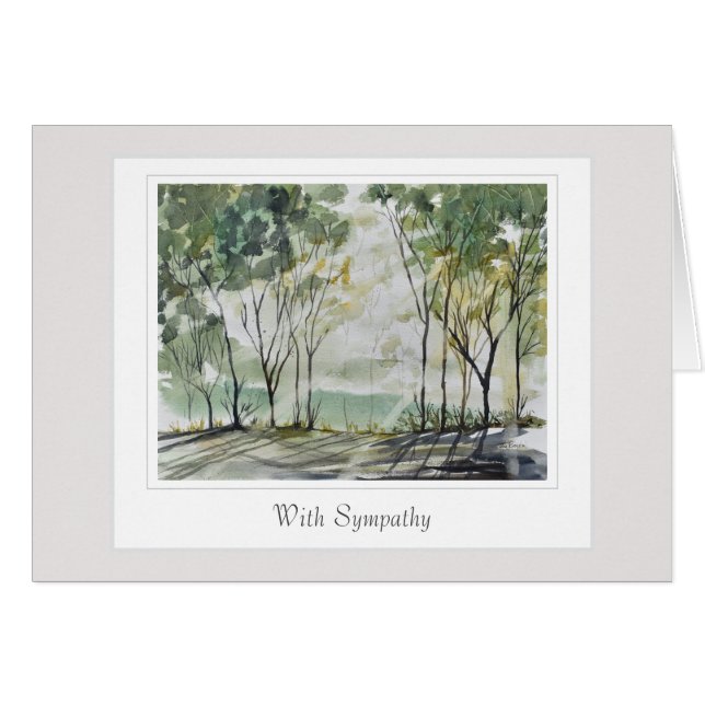 Sympathy Card with a caring verse (Front Horizontal)