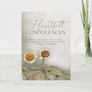 Sympathy Card with Customizable Message 