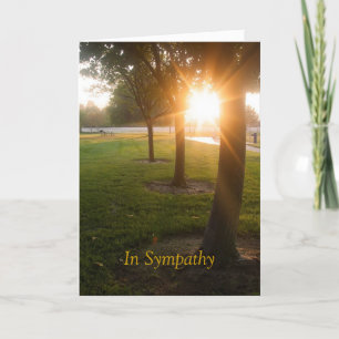 Sympathy Card with Sunset Design