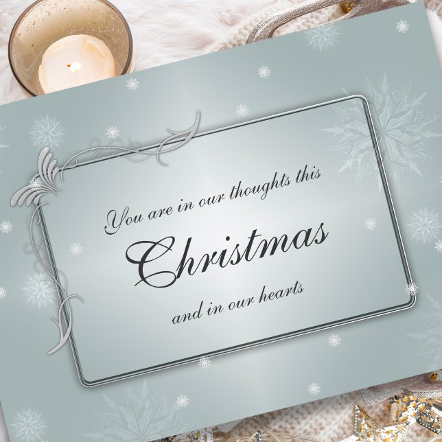 Sympathy Cards Christmas | Heartfelt Thoughts (Memorial Remembrance Thinking of You Christmas Holiday Cards)