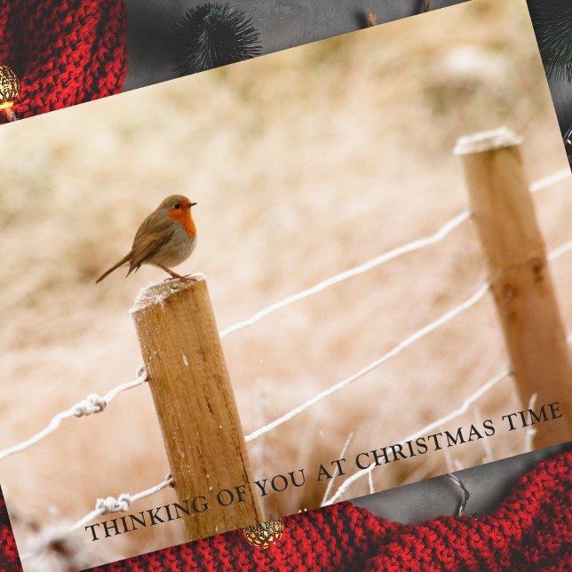 Sympathy Cards Christmas | Peaceful Thoughts (Thinking of You Christmas Memorial Remembrance Card)