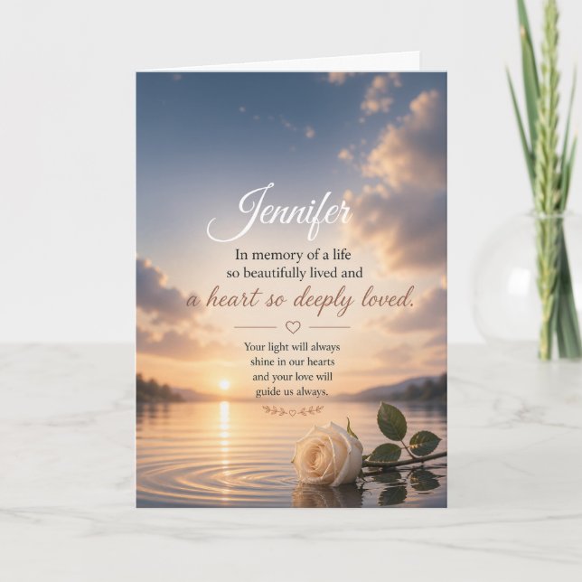 Sympathy Cards Personalised (Front)