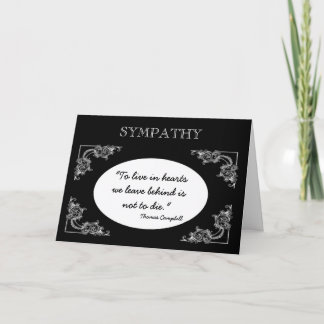 Sympathy cards text to customise