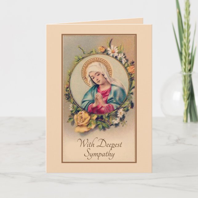 Sympathy Catholic Mass Offering Card (Front)