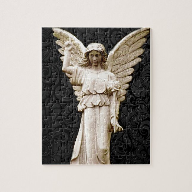 sympathy cemetery memorial Grief Gothic Angel Jigsaw Puzzle (Vertical)
