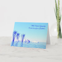 Sympathy death of godfather, a peaceful water card