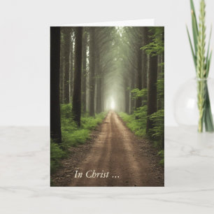 Sympathy Dirt Road In Forest  Card