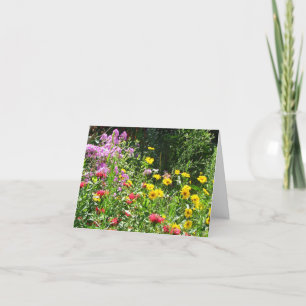 Sympathy flower garden card